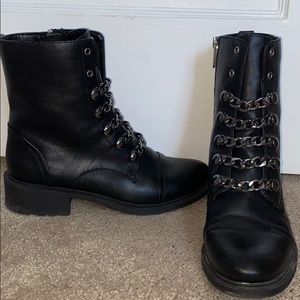 Black Sam Edelman combat boots